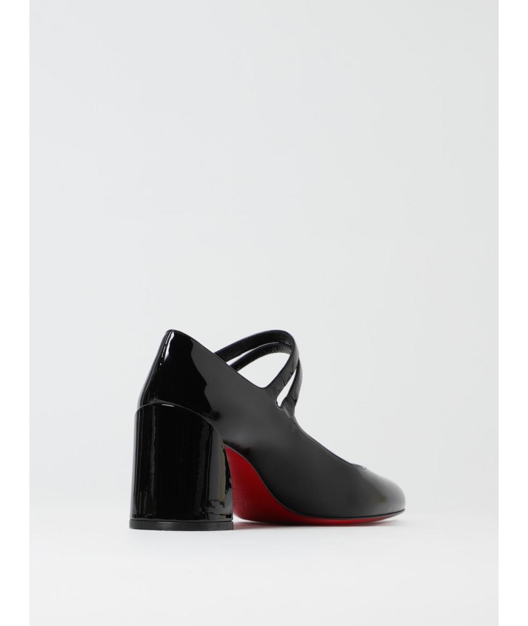 CHRISTIAN LOUBOUTIN Черные туфли из лакированной кожи, фото 3