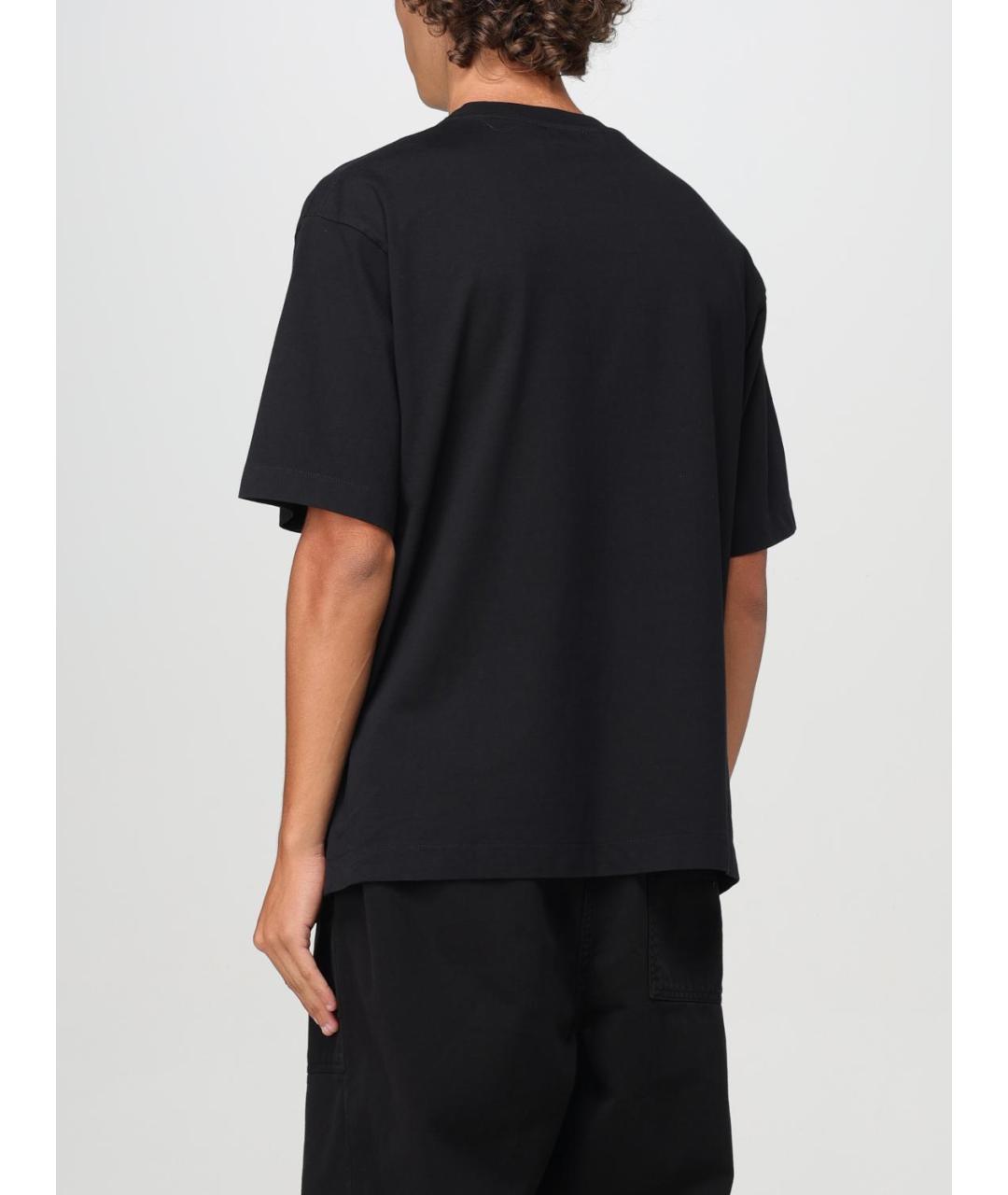 OFF-WHITE Черная хлопковая футболка, фото 4