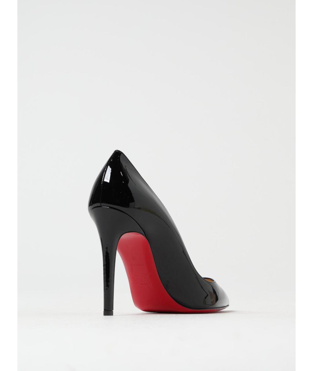 CHRISTIAN LOUBOUTIN Черные кожаные туфли, фото 3