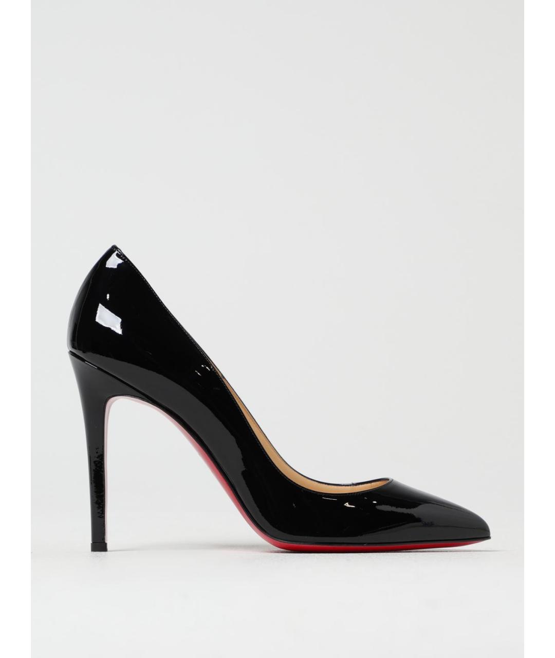 CHRISTIAN LOUBOUTIN Черные кожаные туфли, фото 5