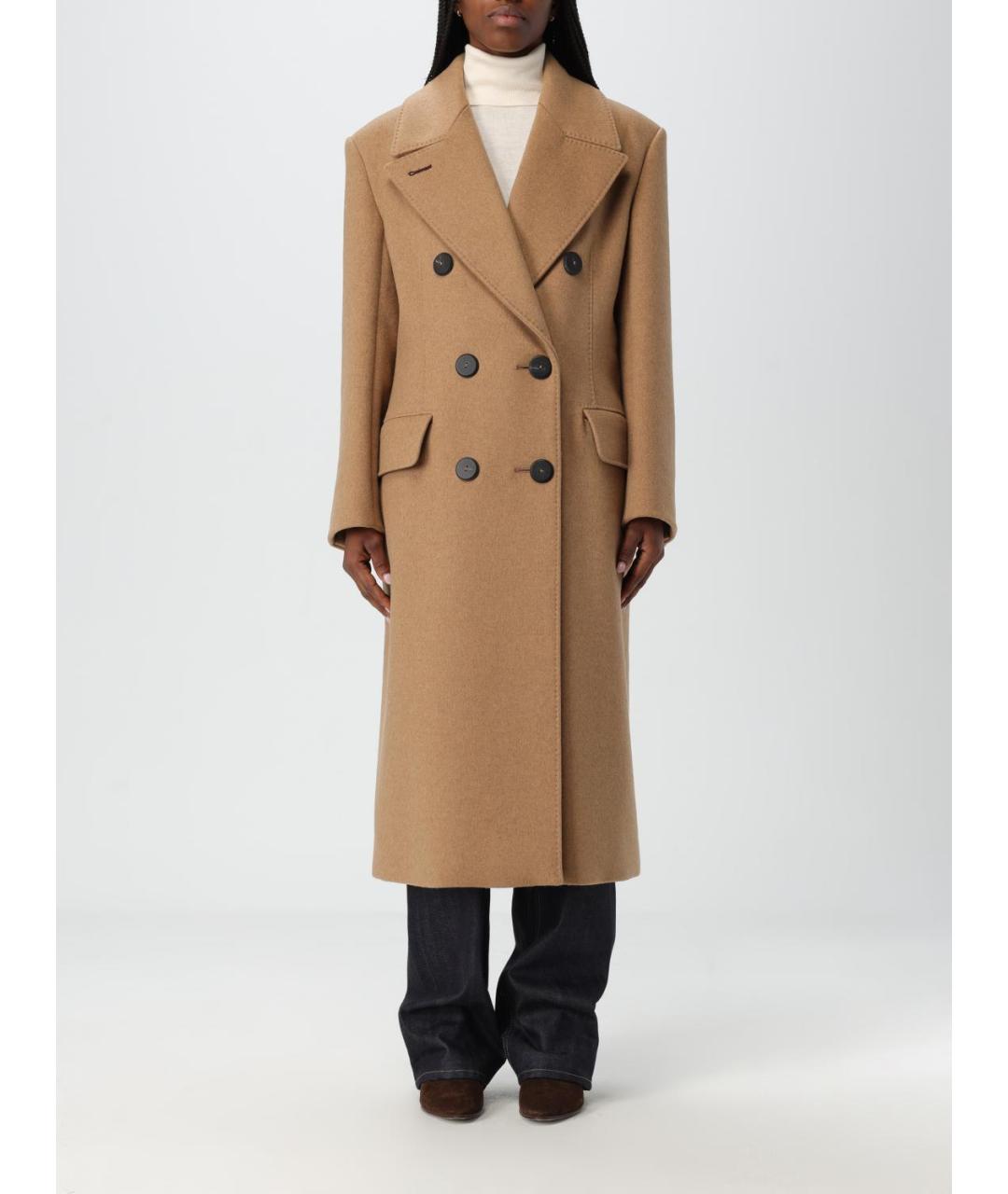 MAX MARA Бежевое кашемировое пальто, фото 2