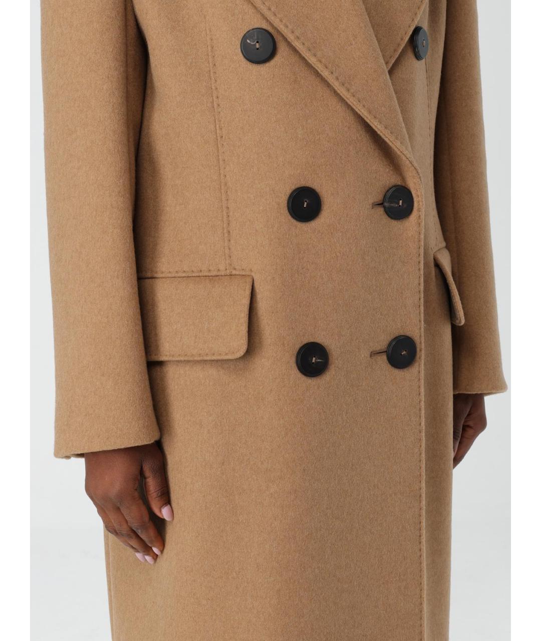 MAX MARA Бежевое кашемировое пальто, фото 5