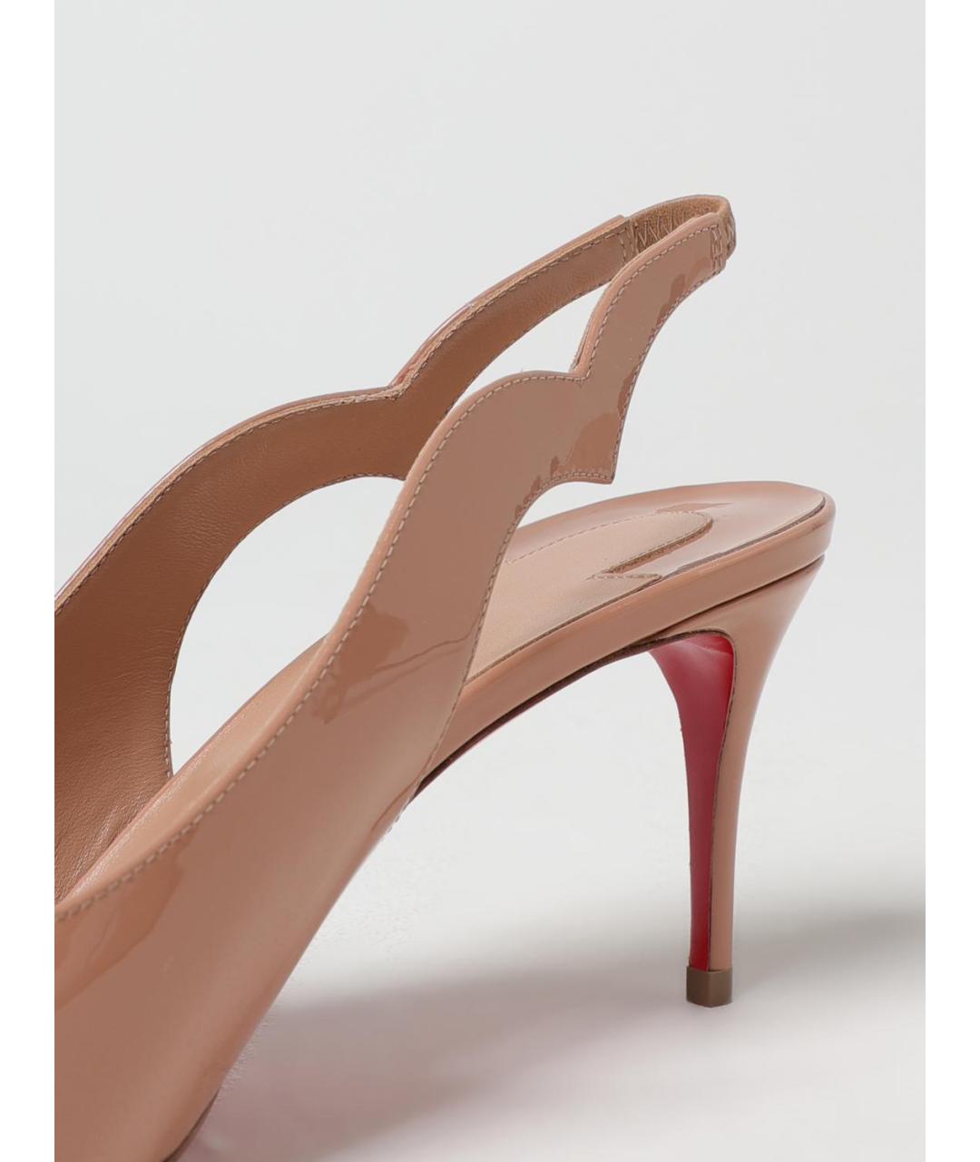 CHRISTIAN LOUBOUTIN Розовые туфли из лакированной кожи, фото 4