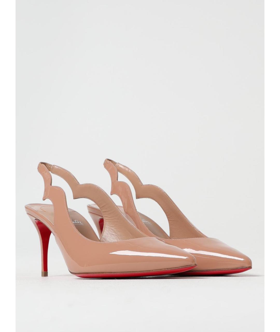 CHRISTIAN LOUBOUTIN Розовые туфли из лакированной кожи, фото 2