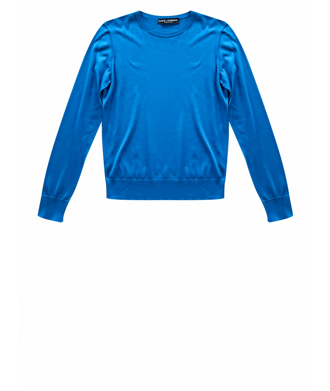 DOLCE&GABBANA Синий шелковый джемпер / свитер, фото 1