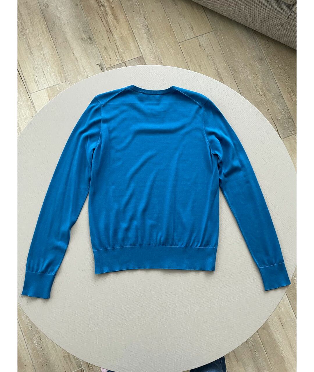 DOLCE&GABBANA Синий шелковый джемпер / свитер, фото 2