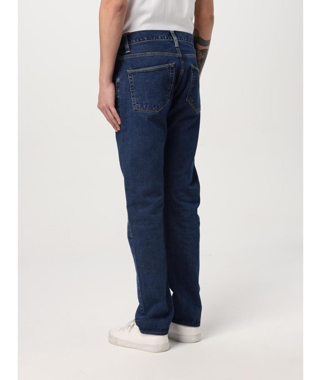 CARHARTT WIP Синие хлопковые повседневные брюки, фото 3