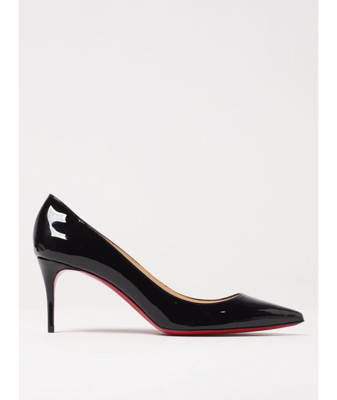CHRISTIAN LOUBOUTIN Черные кожаные туфли, фото 5