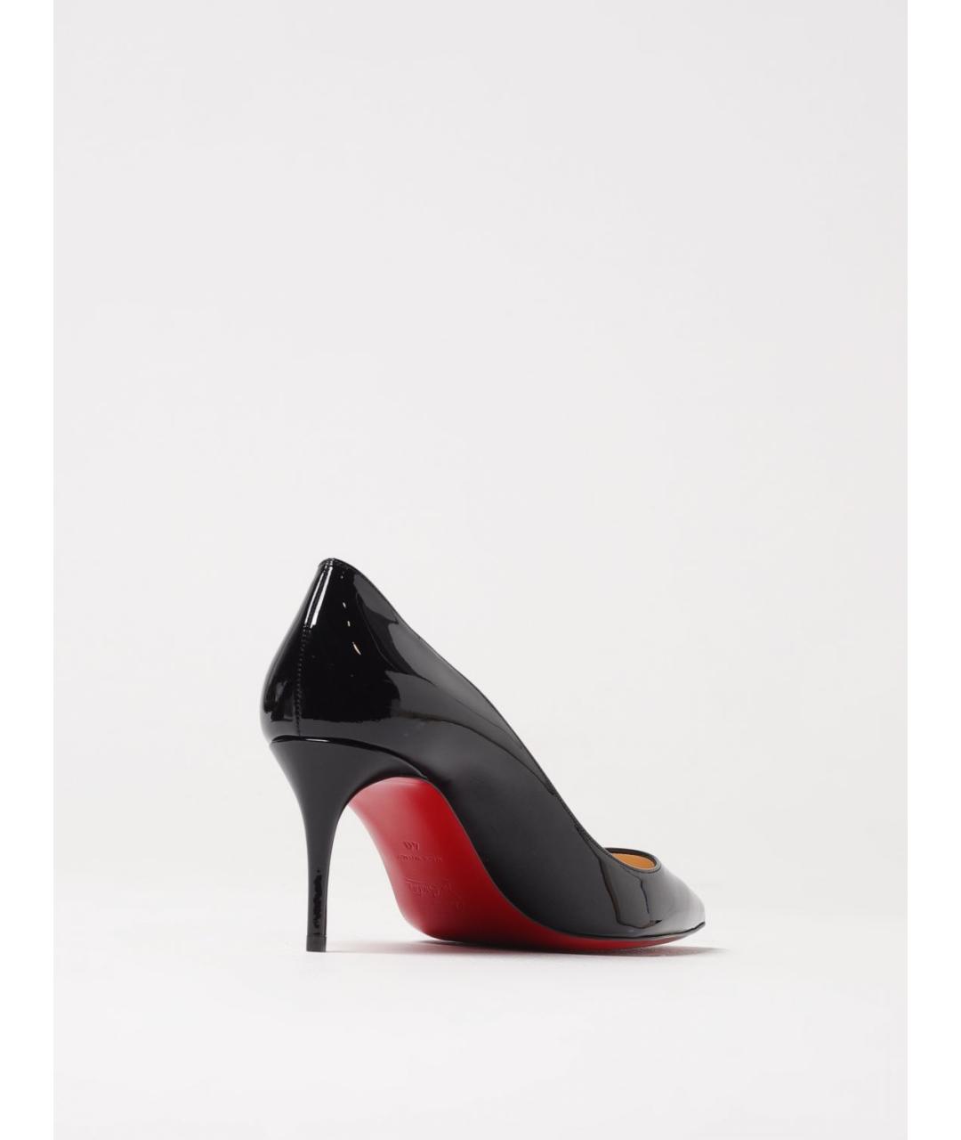 CHRISTIAN LOUBOUTIN Черные кожаные туфли, фото 3