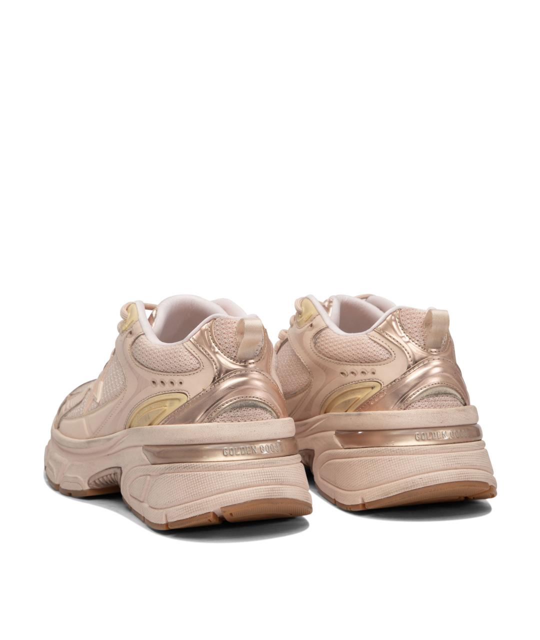 GOLDEN GOOSE DELUXE BRAND Розовые кожаные кроссовки, фото 4
