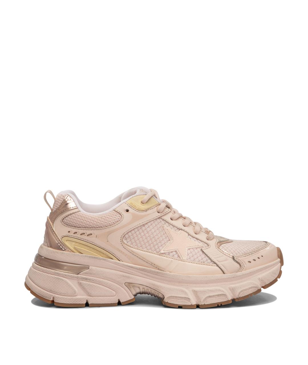 GOLDEN GOOSE DELUXE BRAND Розовые кожаные кроссовки, фото 6