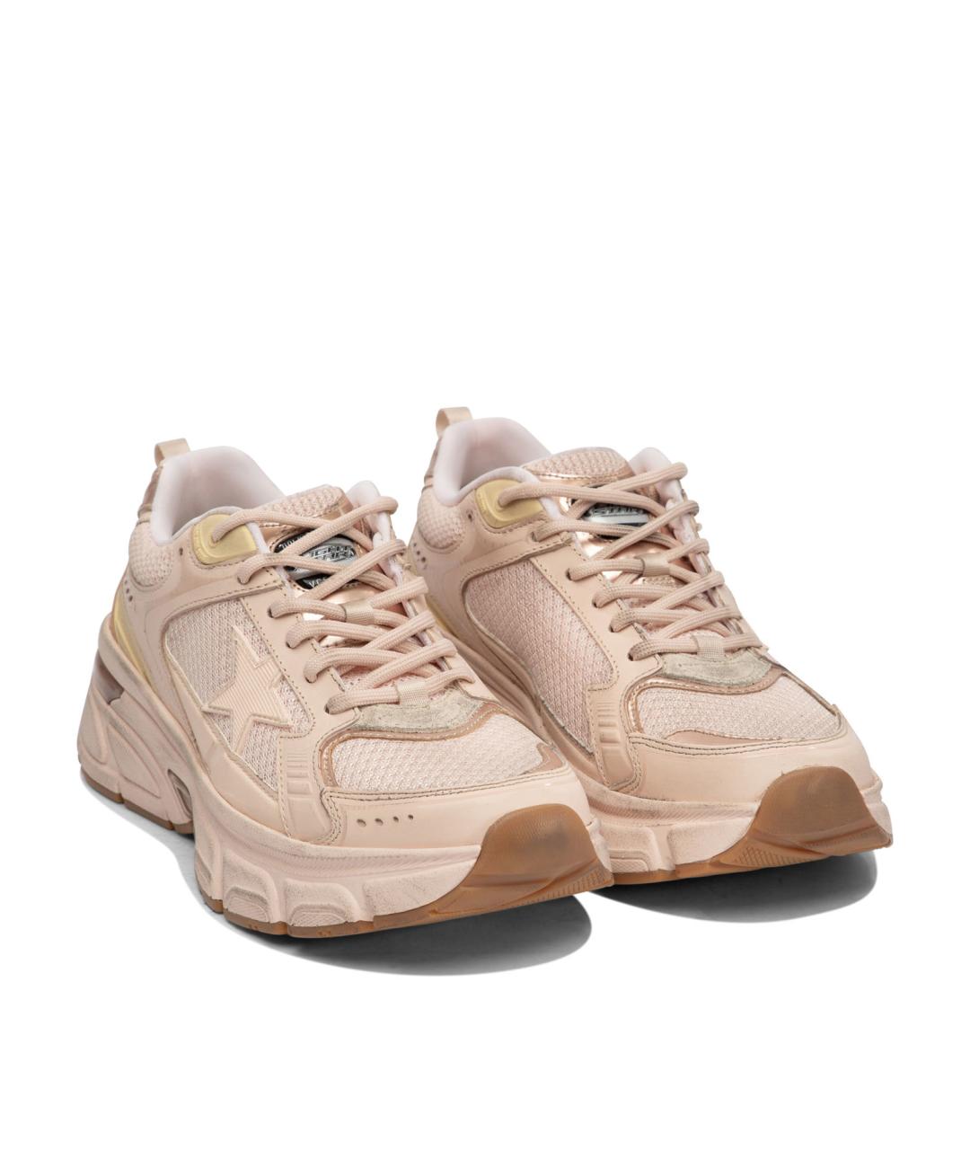 GOLDEN GOOSE DELUXE BRAND Розовые кожаные кроссовки, фото 2