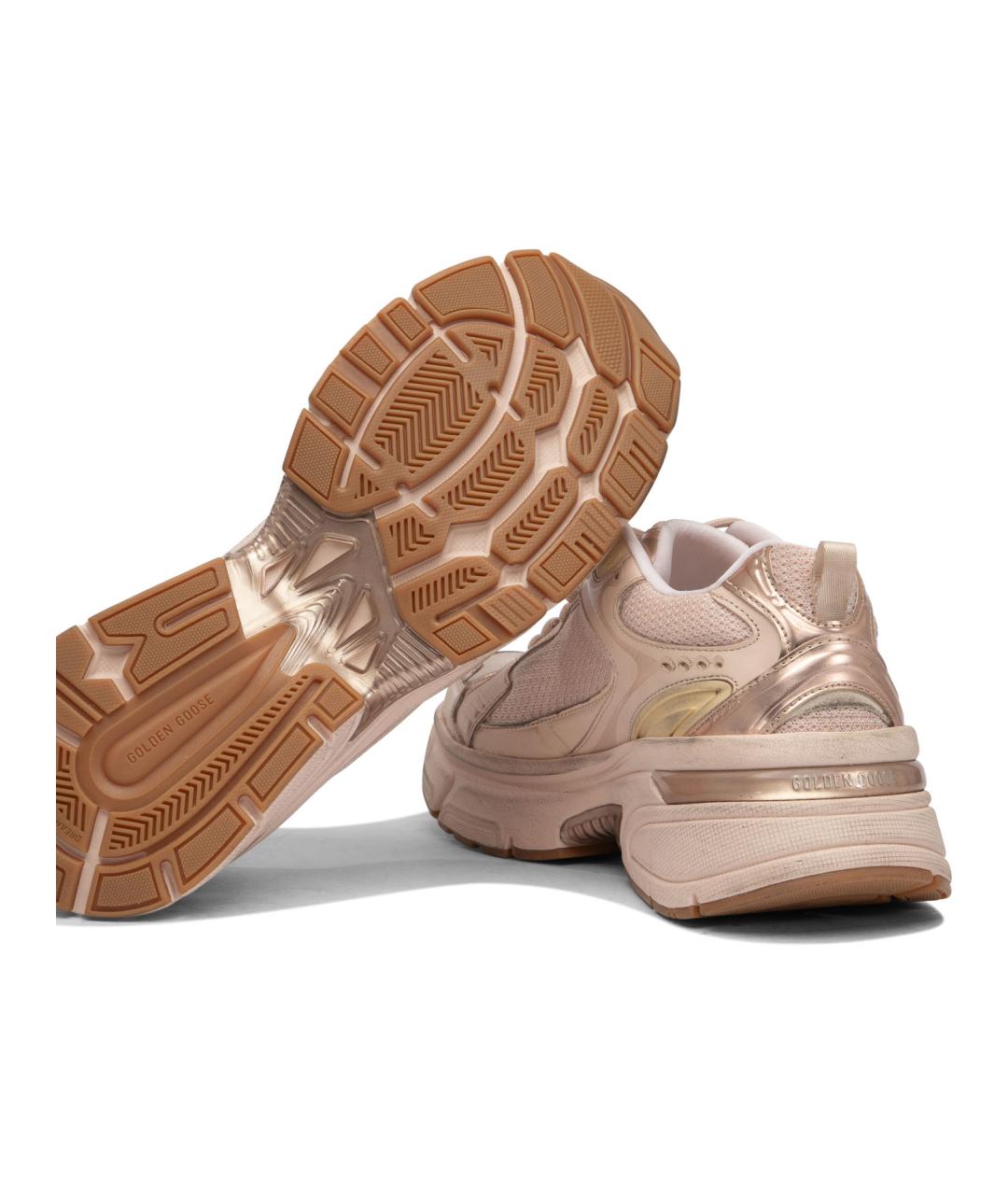 GOLDEN GOOSE DELUXE BRAND Розовые кожаные кроссовки, фото 5