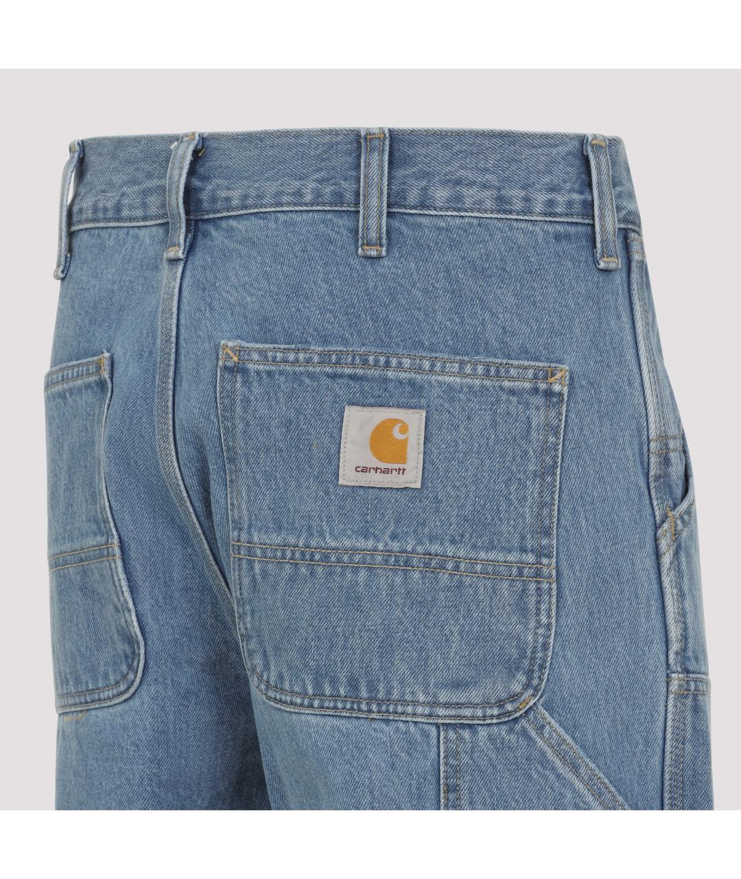 CARHARTT WIP Синие хлопковые повседневные брюки, фото 3
