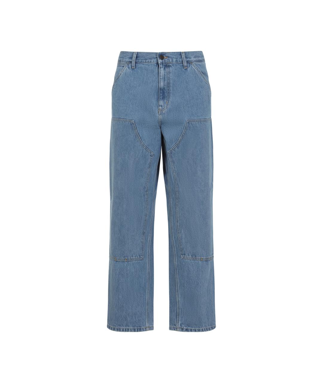 CARHARTT WIP Синие хлопковые повседневные брюки, фото 1