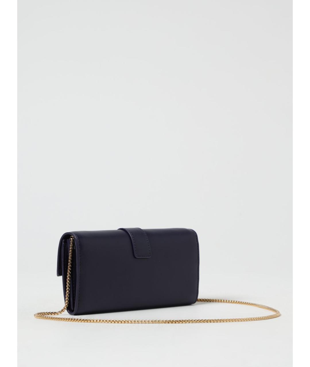 FERRAGAMO Темно-синяя кожаная сумка через плечо, фото 2