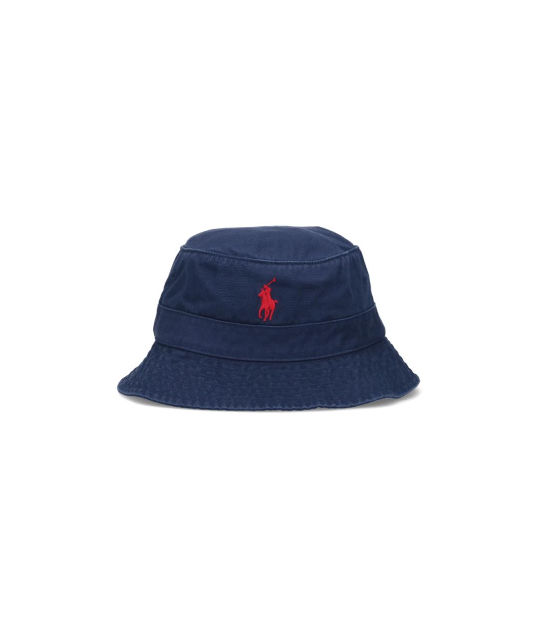 POLO RALPH LAUREN Синяя хлопковая шляпа, фото 1