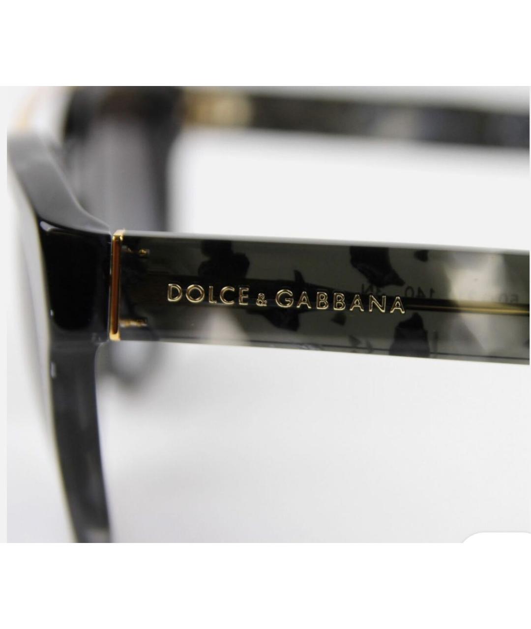 DOLCE&GABBANA Серые пластиковые солнцезащитные очки, фото 5