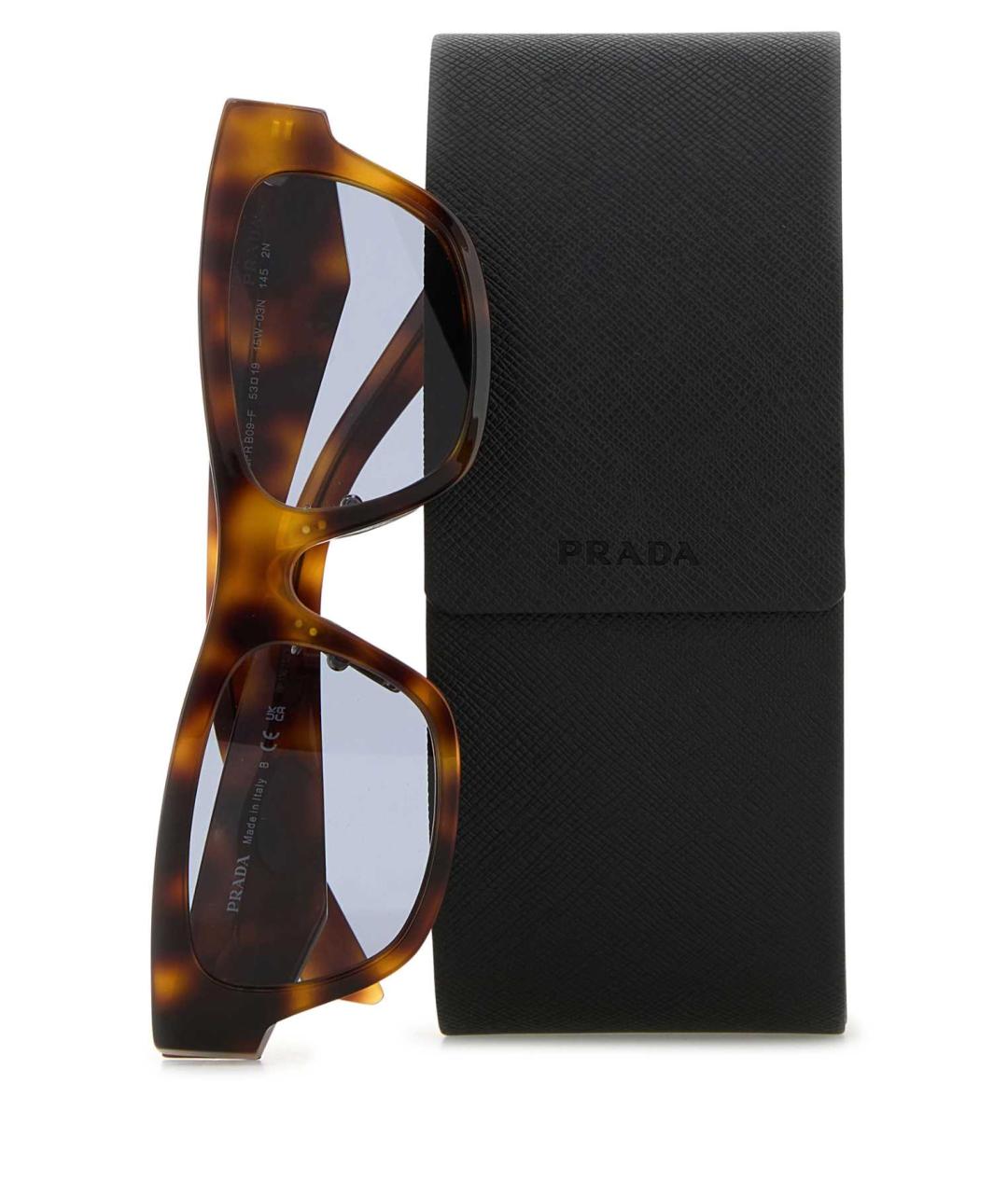 PRADA Коричневые солнцезащитные очки, фото 3