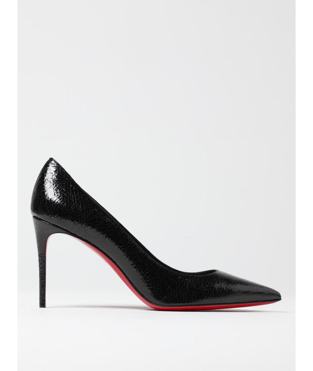CHRISTIAN LOUBOUTIN Черные кожаные туфли, фото 5
