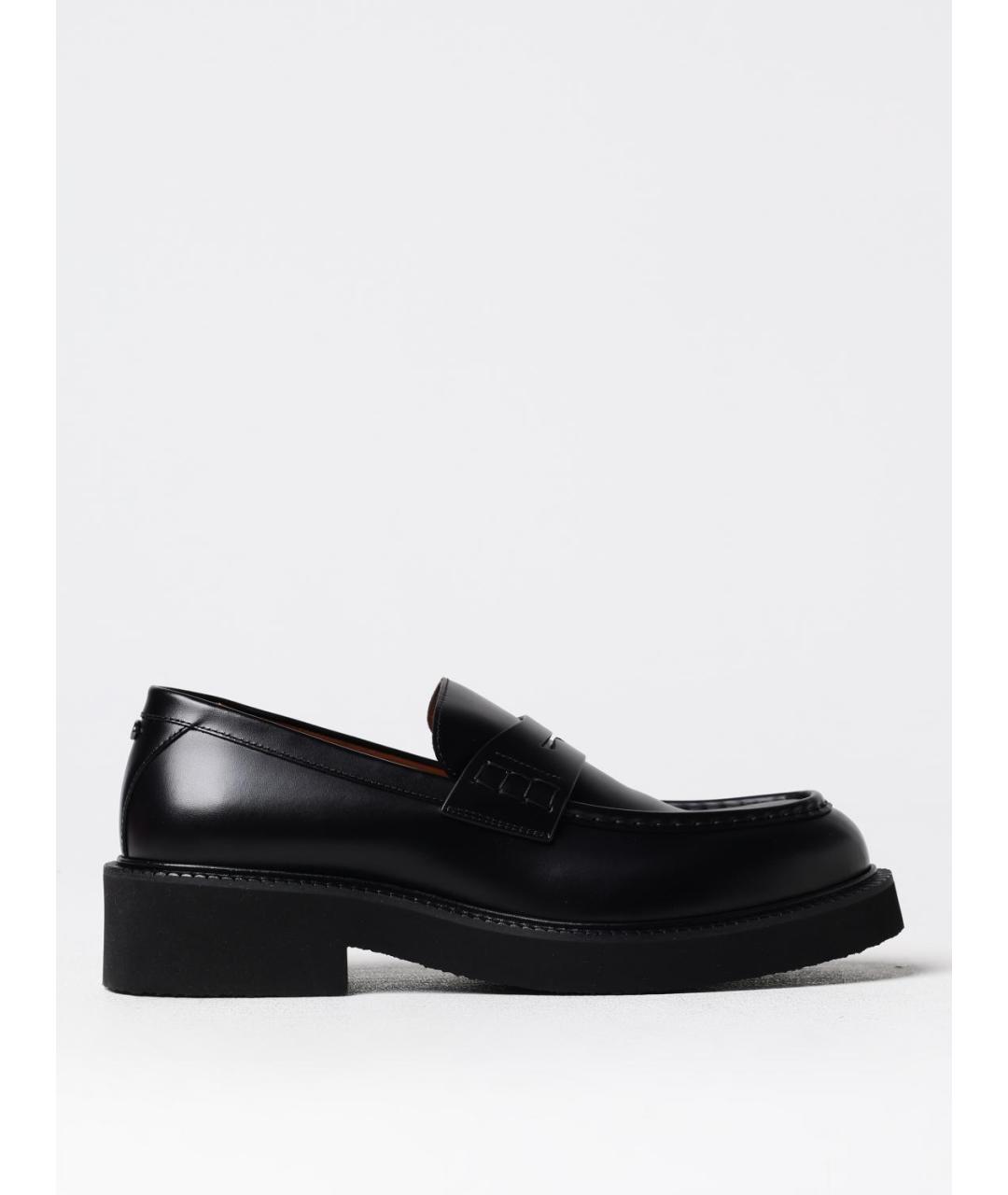 VALENTINO Черные кожаные лоферы, фото 5
