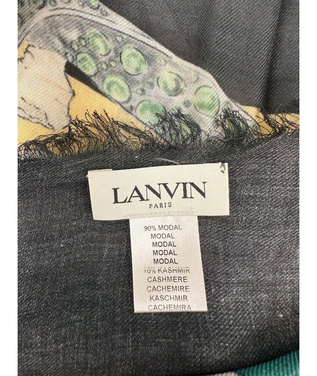 LANVIN Зеленый платок, фото 3