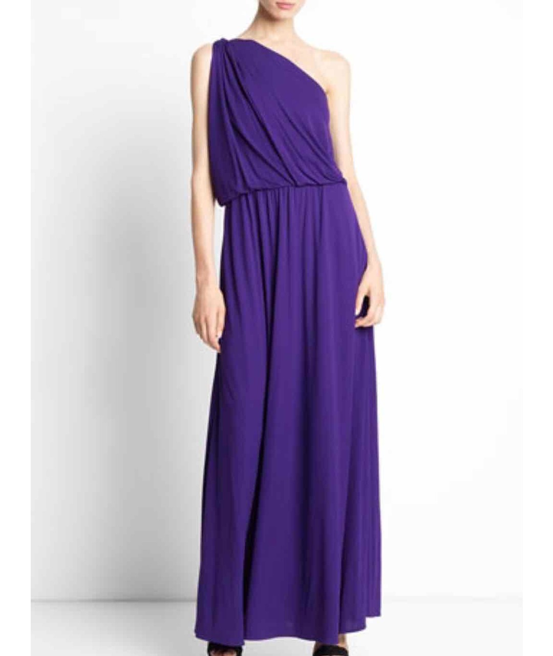LANVIN Фиолетовое вискозное повседневное платье, фото 2