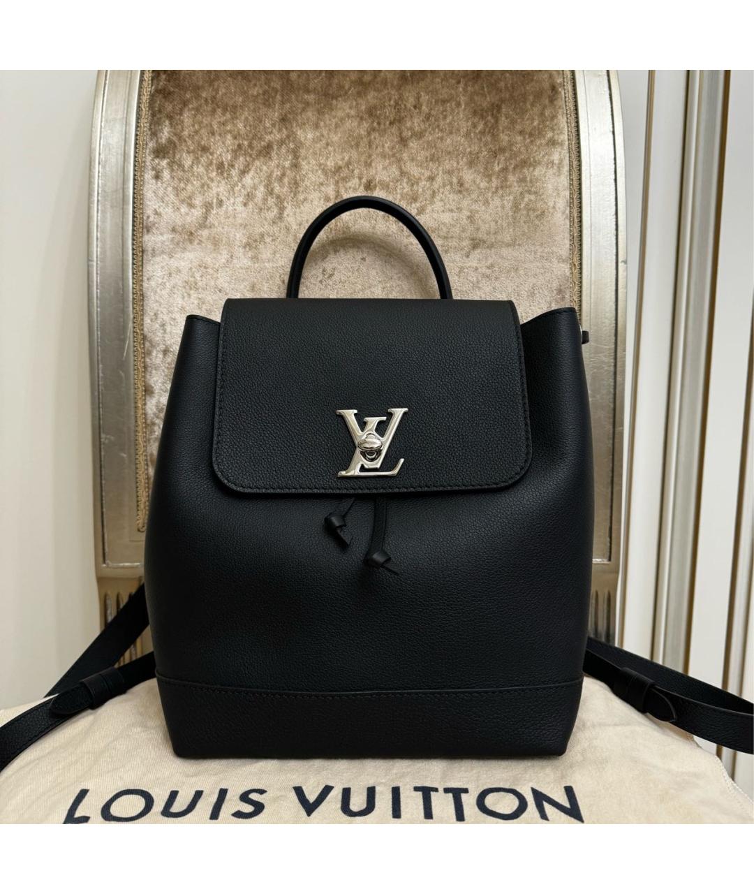 LOUIS VUITTON Черный кожаный рюкзак, фото 5