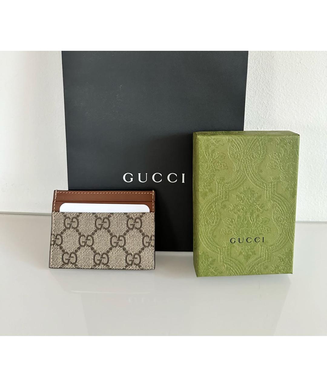 GUCCI Коричневый кардхолдер, фото 5