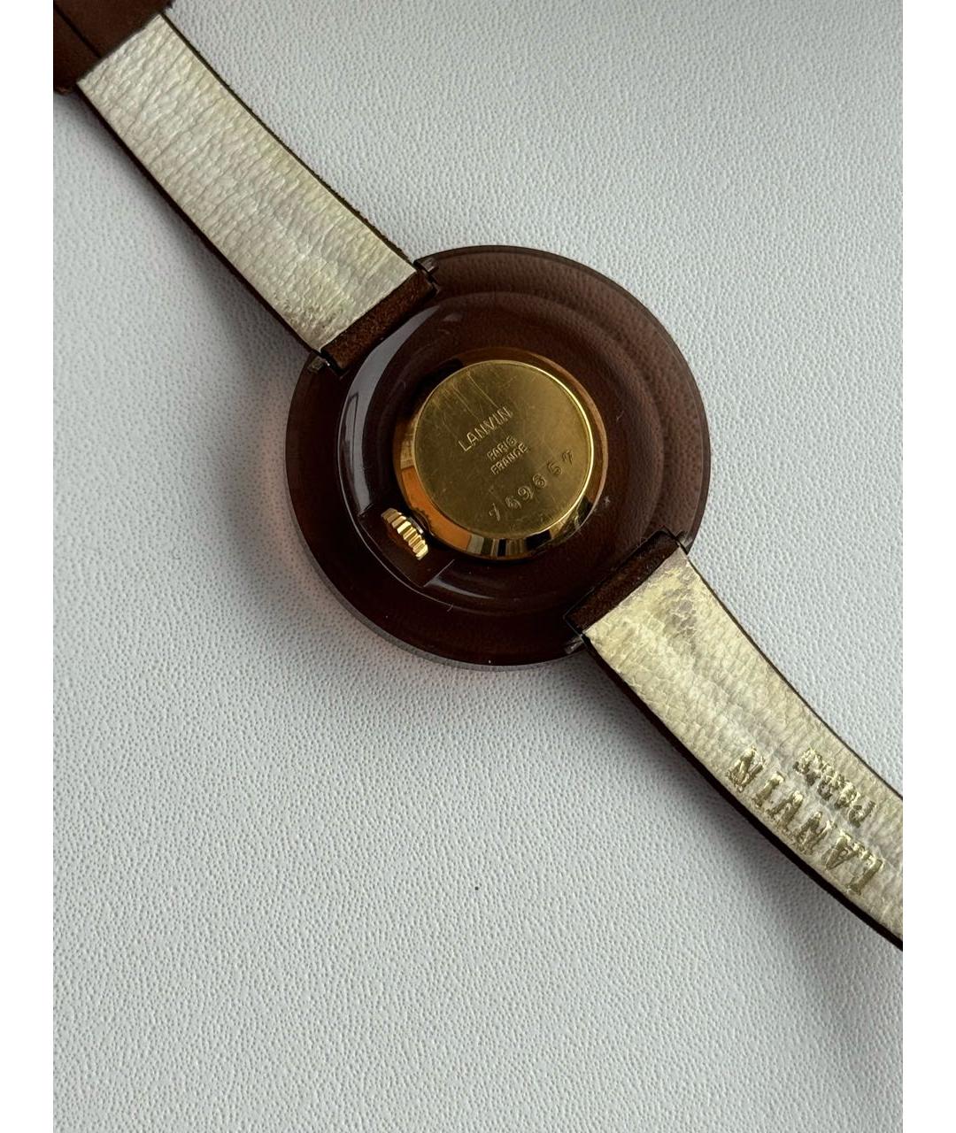 LANVIN Коричневые пластиковые часы, фото 5