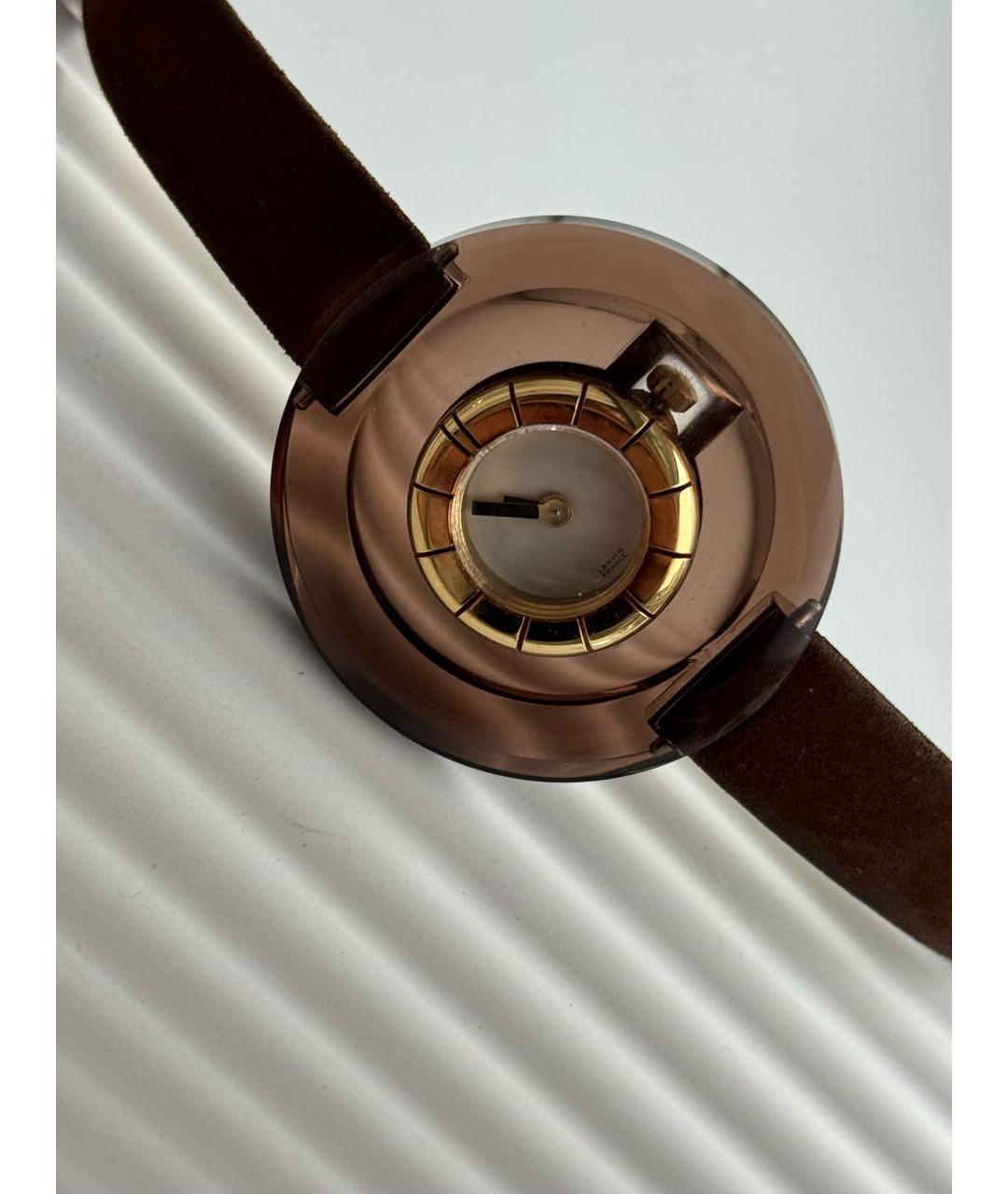 LANVIN Коричневые пластиковые часы, фото 3