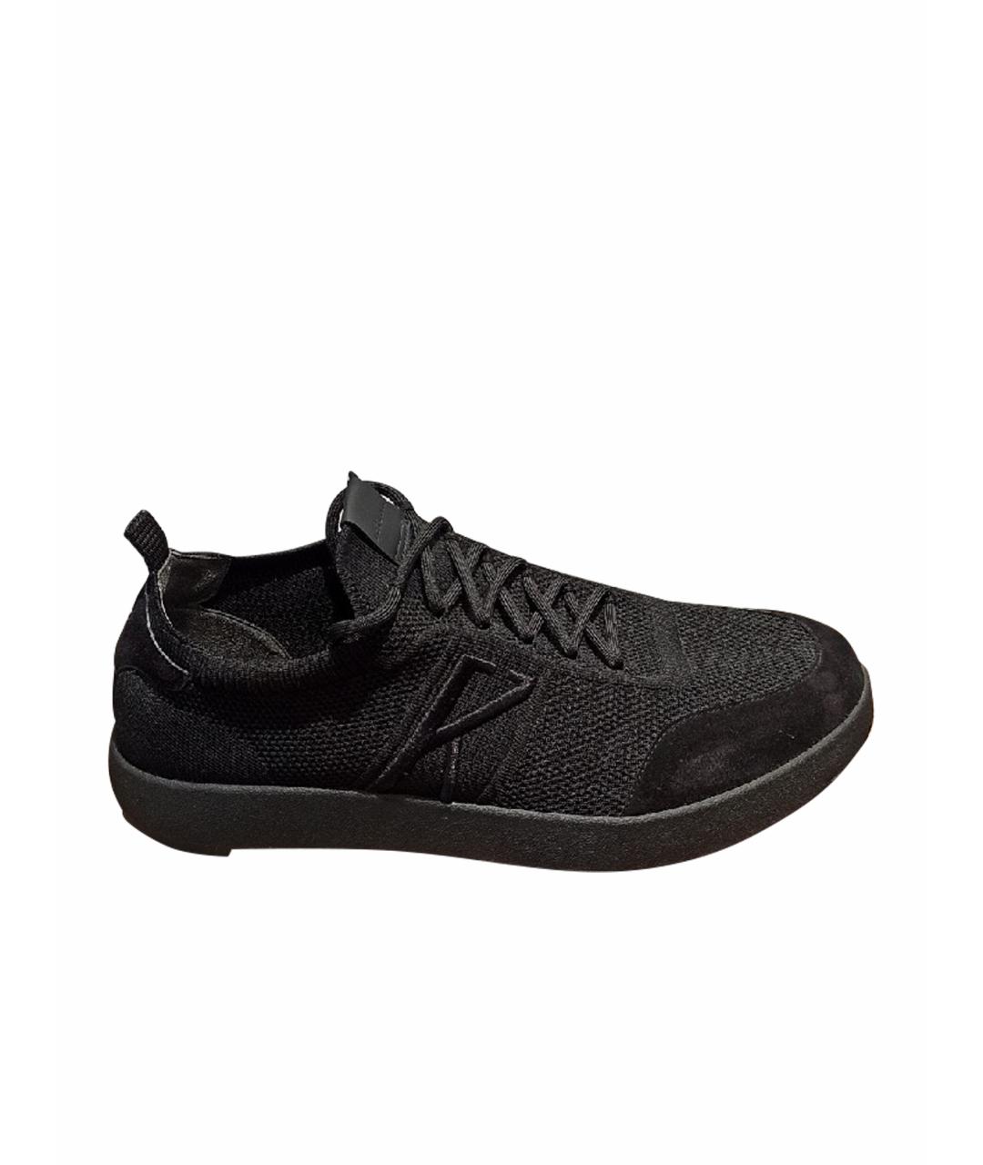 KITON Черные низкие кроссовки / кеды, фото 1