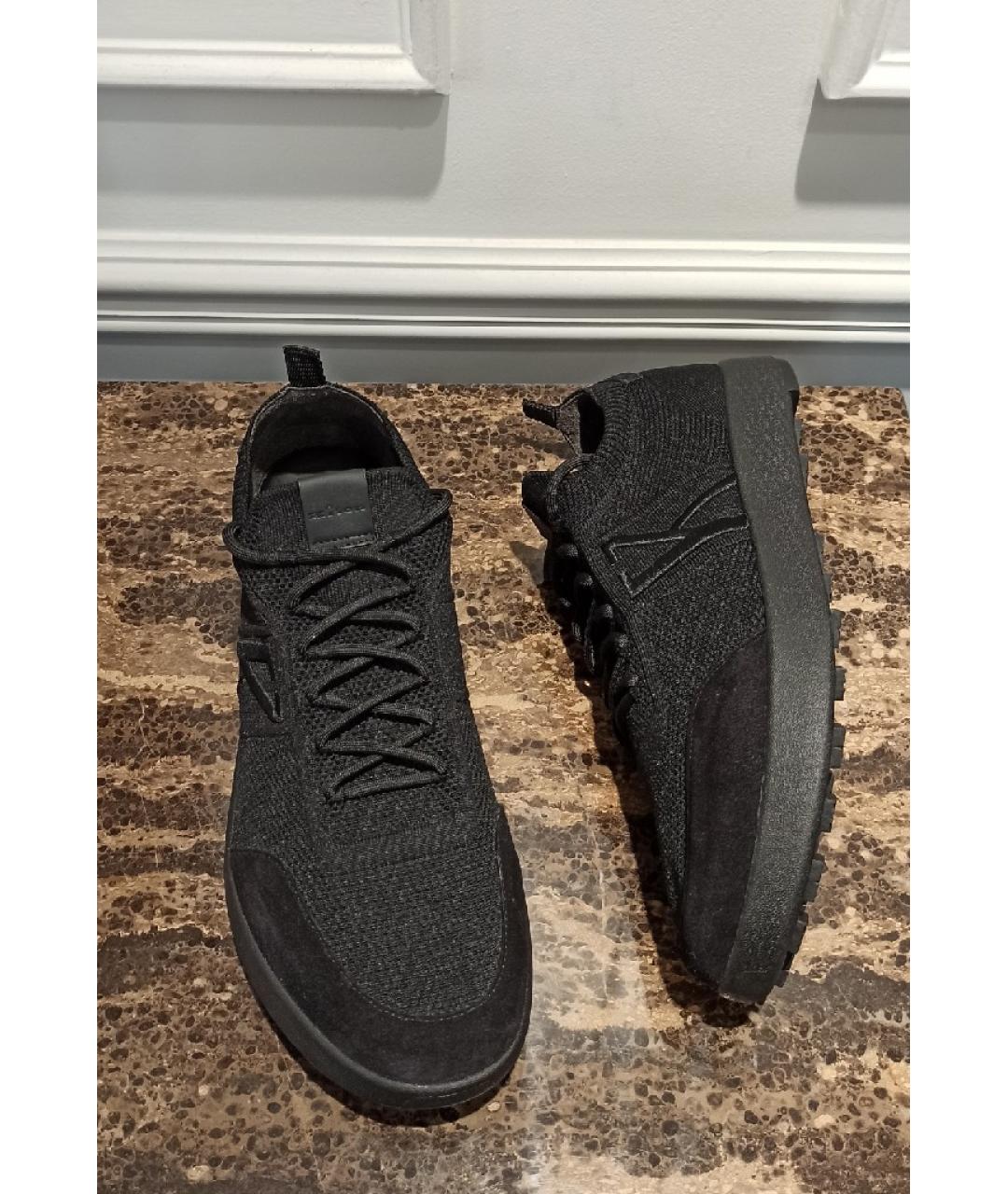 KITON Черные низкие кроссовки / кеды, фото 4