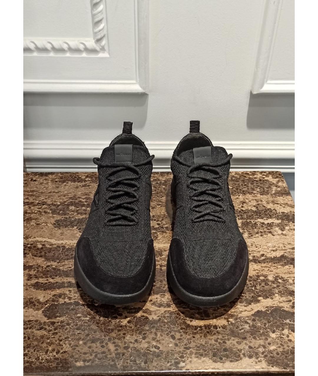 KITON Черные низкие кроссовки / кеды, фото 2