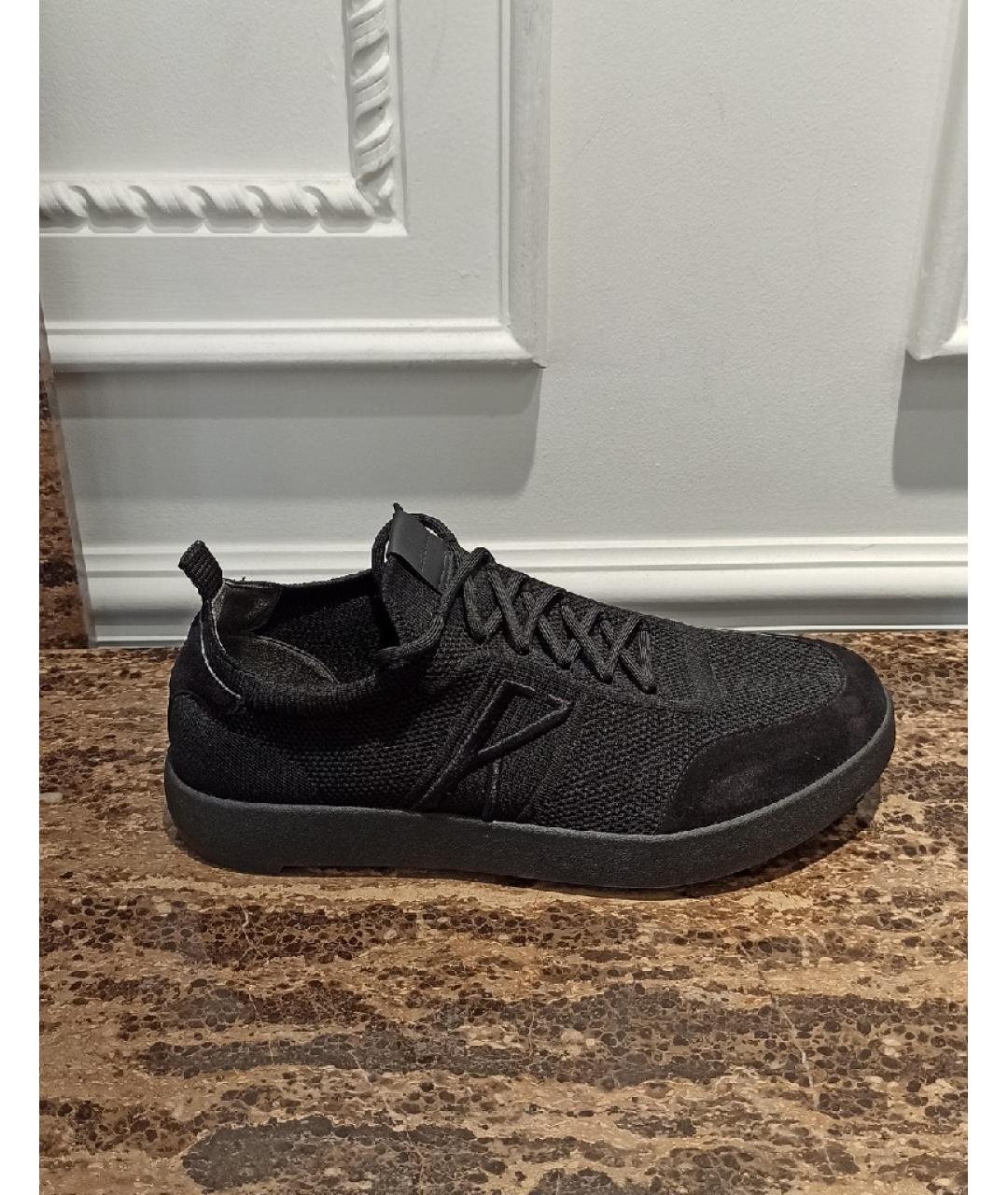 KITON Черные низкие кроссовки / кеды, фото 7