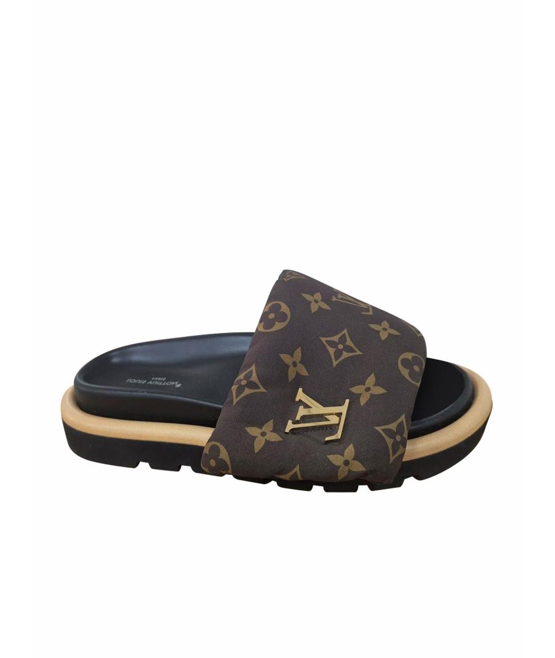 LOUIS VUITTON Мульти шлепанцы, фото 1