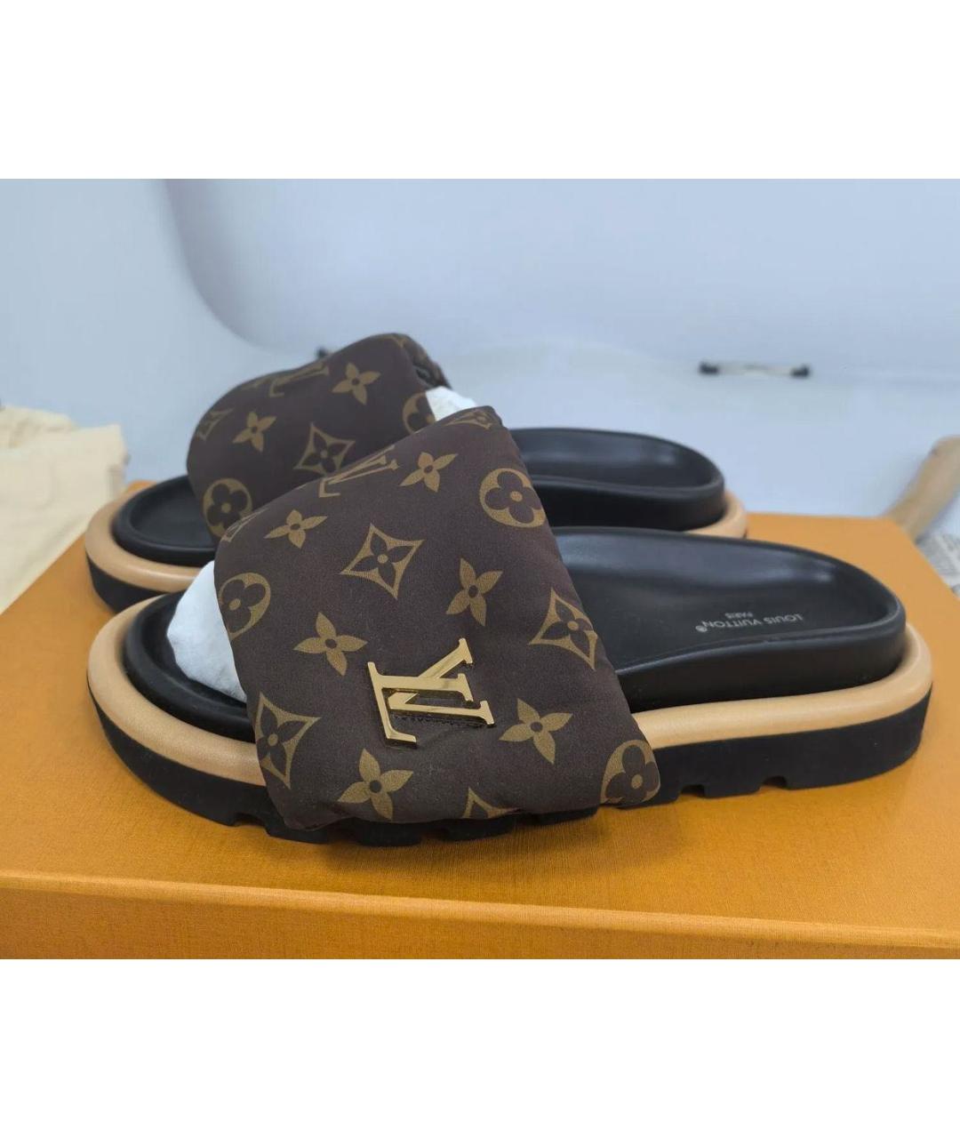 LOUIS VUITTON Мульти шлепанцы, фото 3