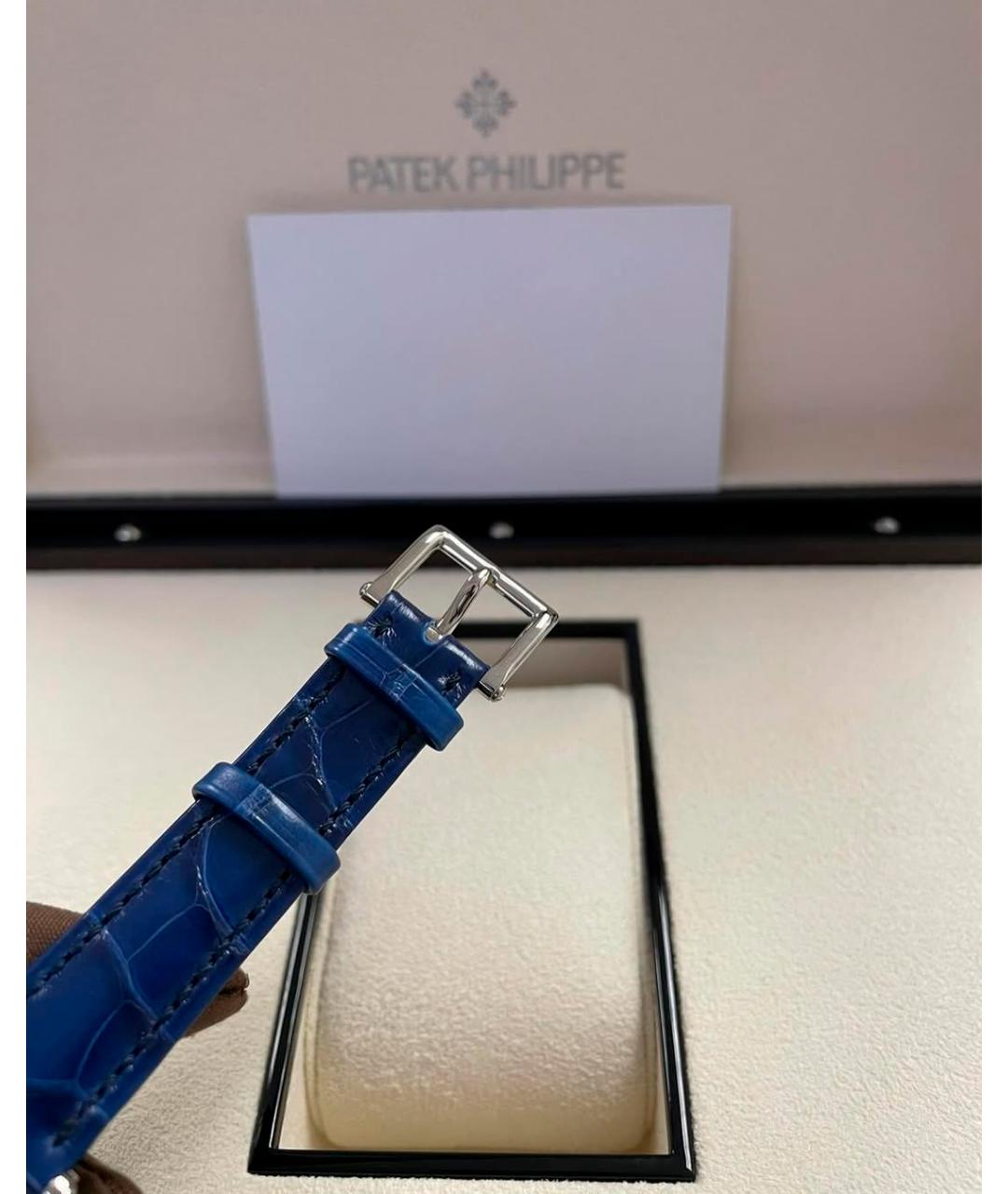 PATEK PHILIPPE Синие часы из белого золота, фото 5