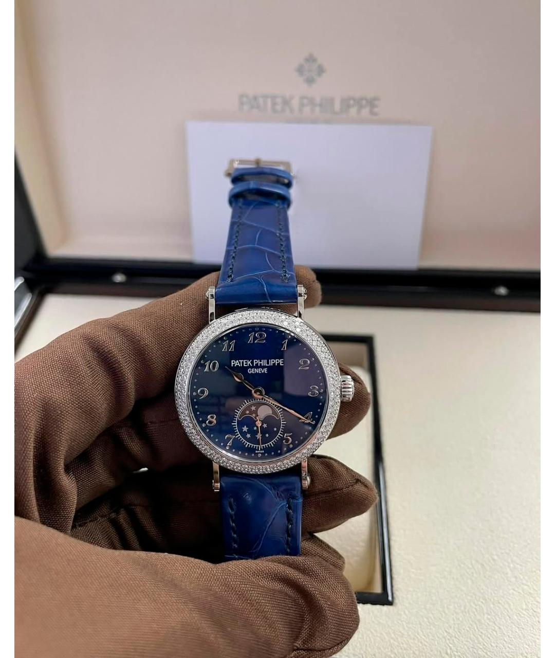 PATEK PHILIPPE Синие часы из белого золота, фото 2