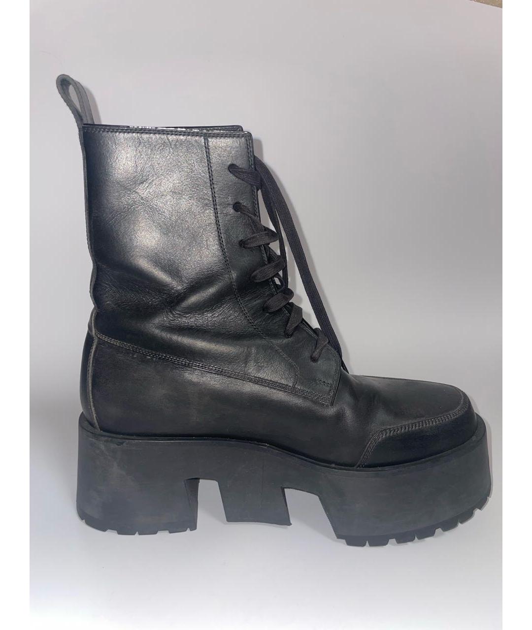 Enfants Riches Déprimés Черные кожаные ботинки, фото 4