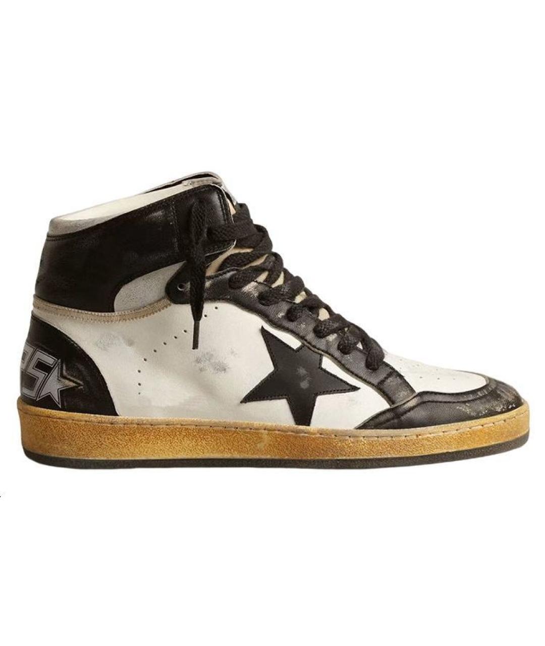 GOLDEN GOOSE DELUXE BRAND Коричневые кожаные высокие кроссовки / кеды, фото 1