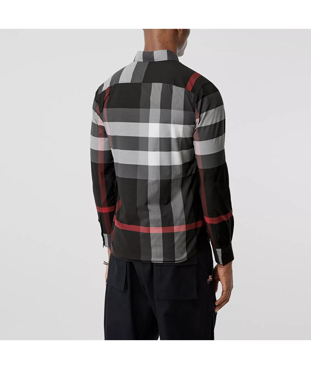 BURBERRY Мульти хлопковая кэжуал рубашка, фото 4