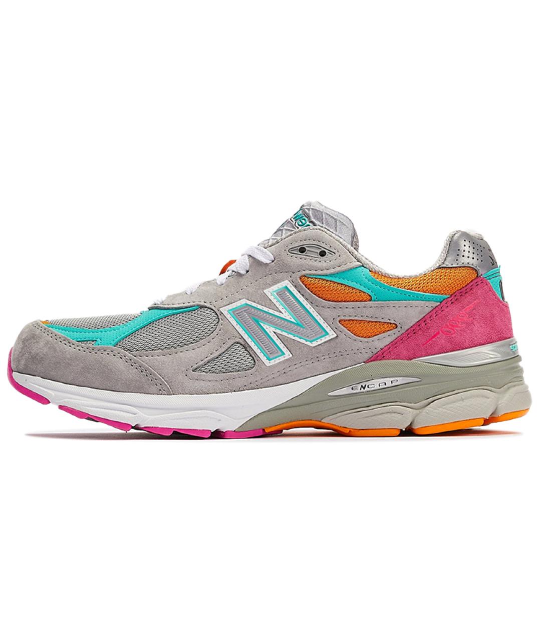 NEW BALANCE Серые низкие кроссовки / кеды, фото 2