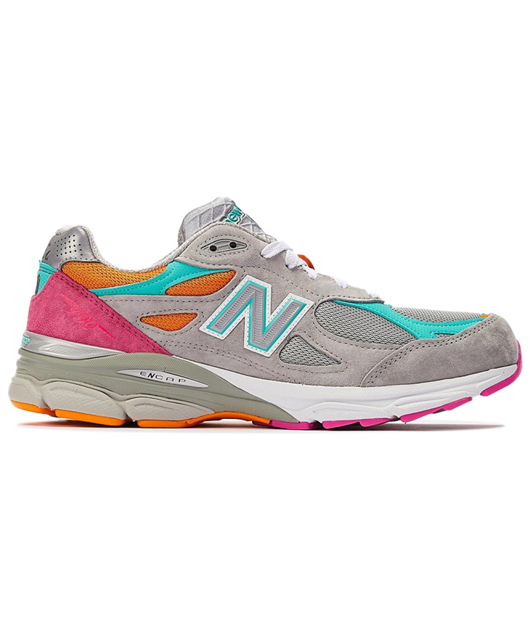 NEW BALANCE Серые низкие кроссовки / кеды, фото 1