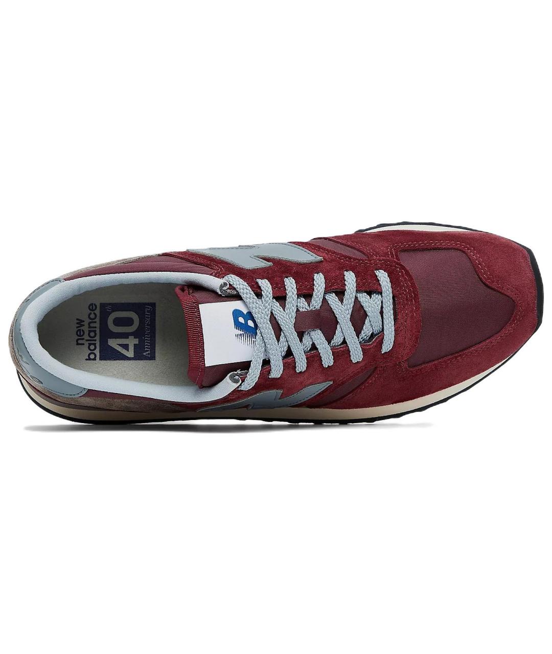 NEW BALANCE Бордовые низкие кроссовки / кеды, фото 4