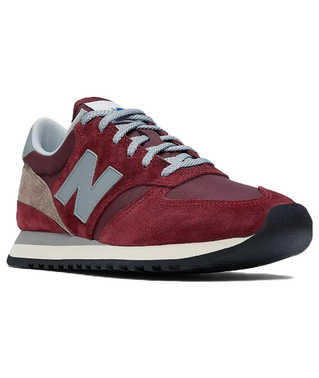 NEW BALANCE Бордовые низкие кроссовки / кеды, фото 3