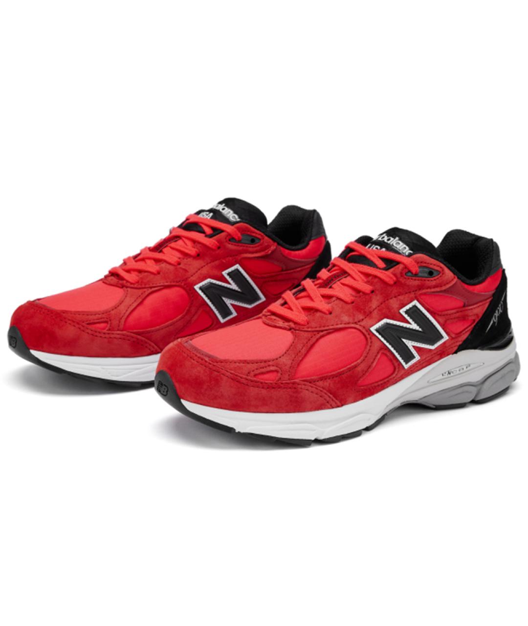 NEW BALANCE Красные низкие кроссовки / кеды, фото 3