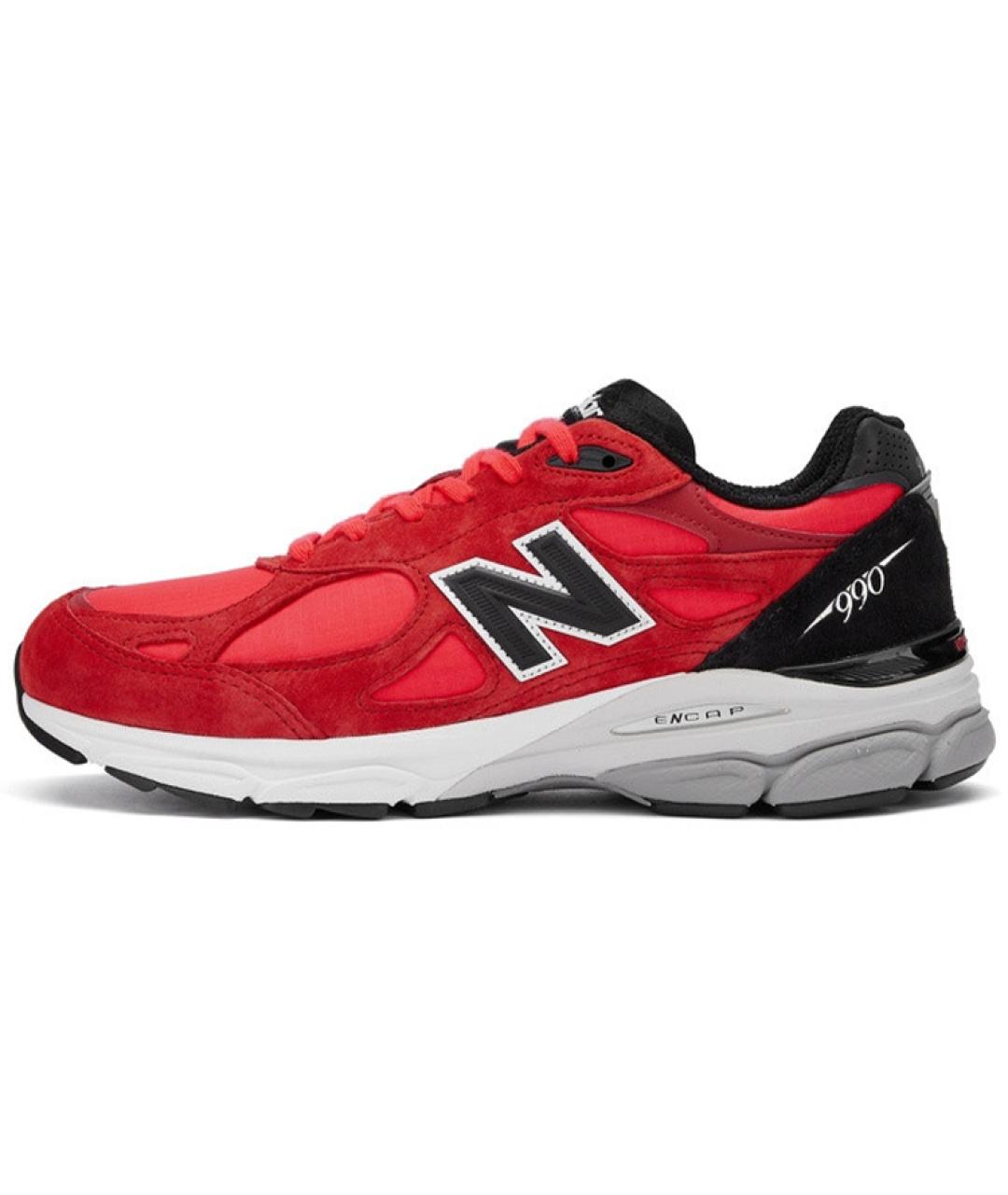 NEW BALANCE Красные низкие кроссовки / кеды, фото 2