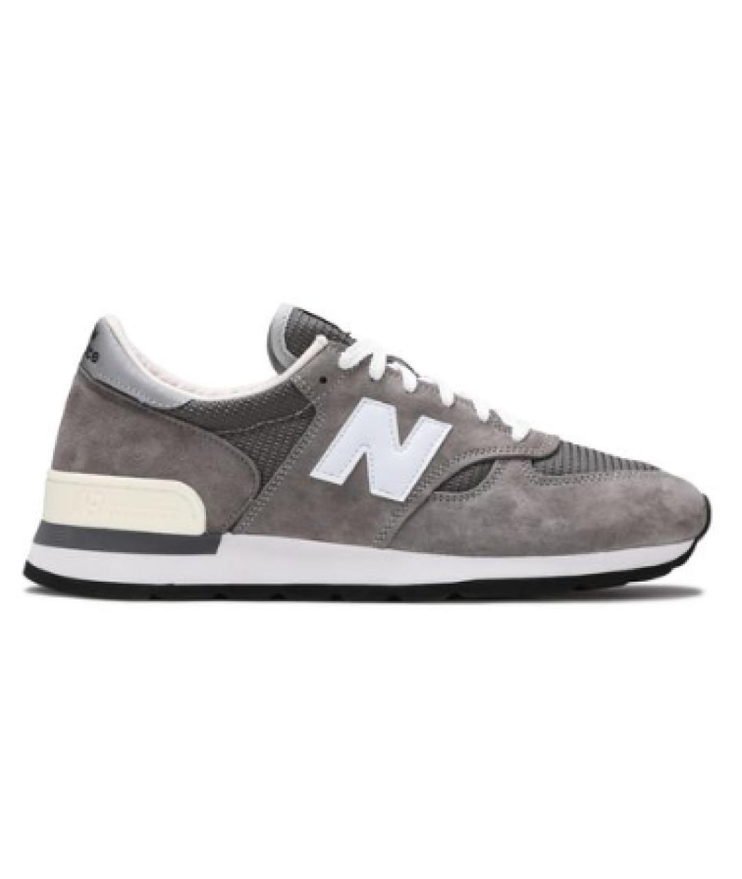 NEW BALANCE Серые низкие кроссовки / кеды, фото 1