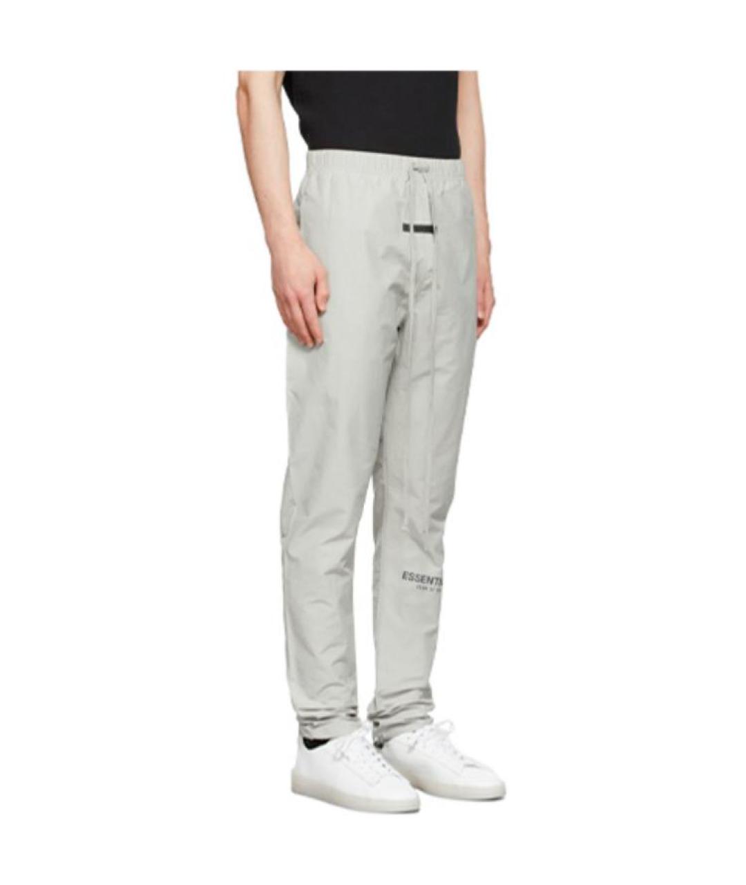FEAR OF GOD ESSENTIALS Серые хлопковые повседневные брюки, фото 4